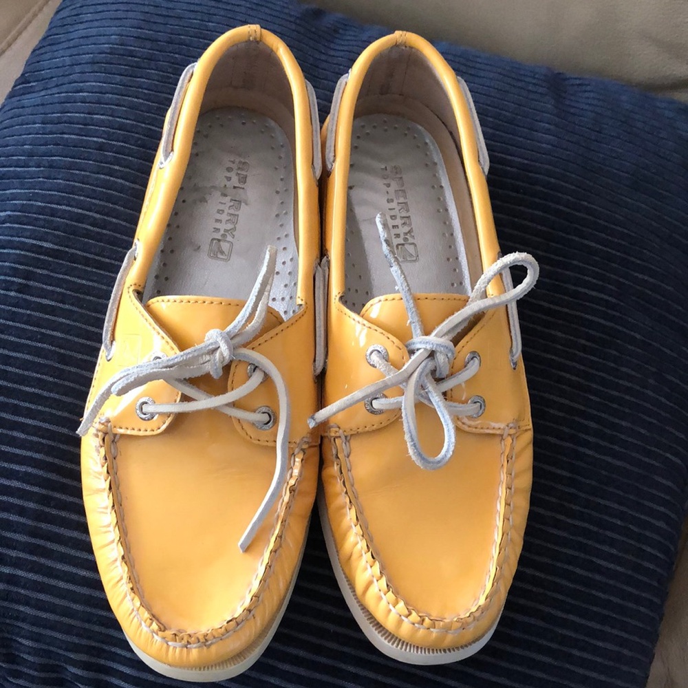 Sperry Golden Yellow Topsiders - Picture 3 of 7